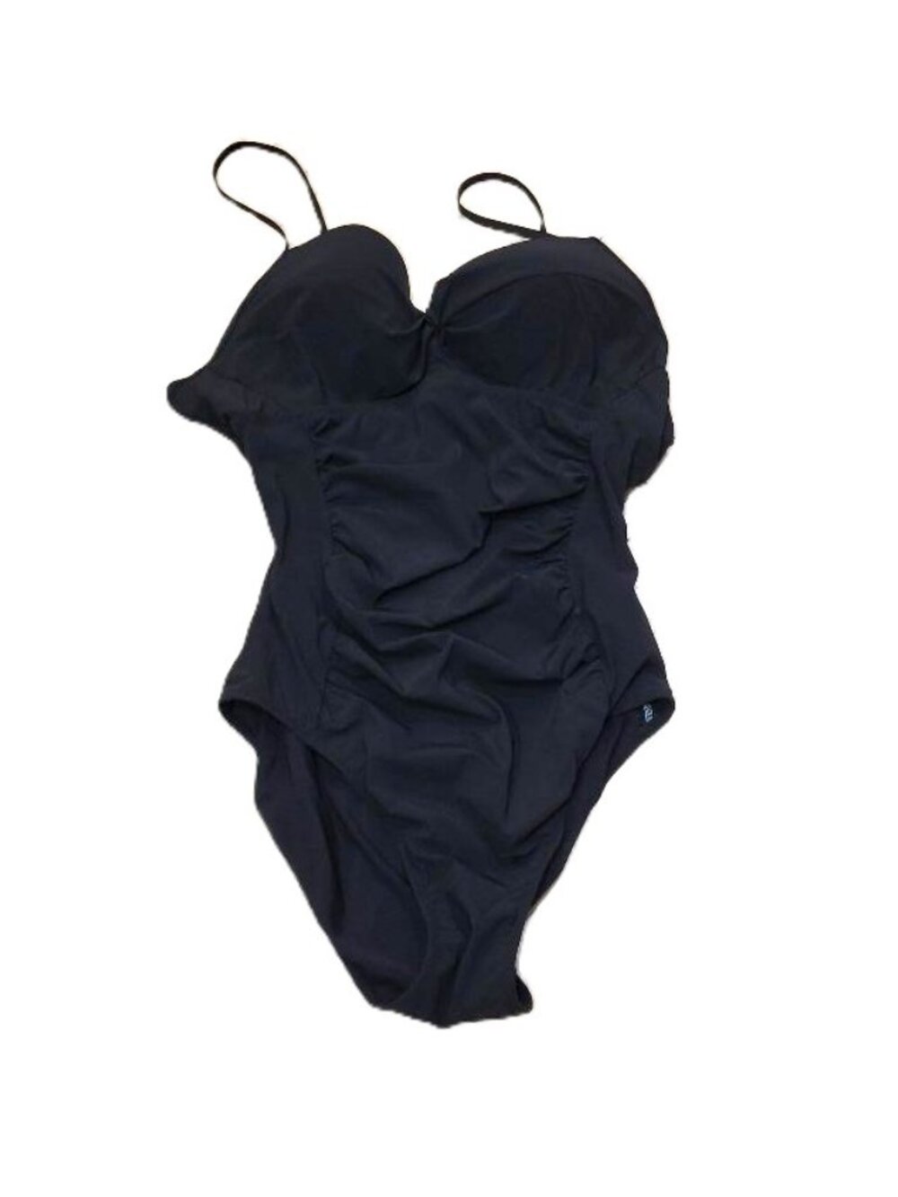 SPANX LOVE YOUR ASSETS Black Ruched One Piece Swimsuit XL